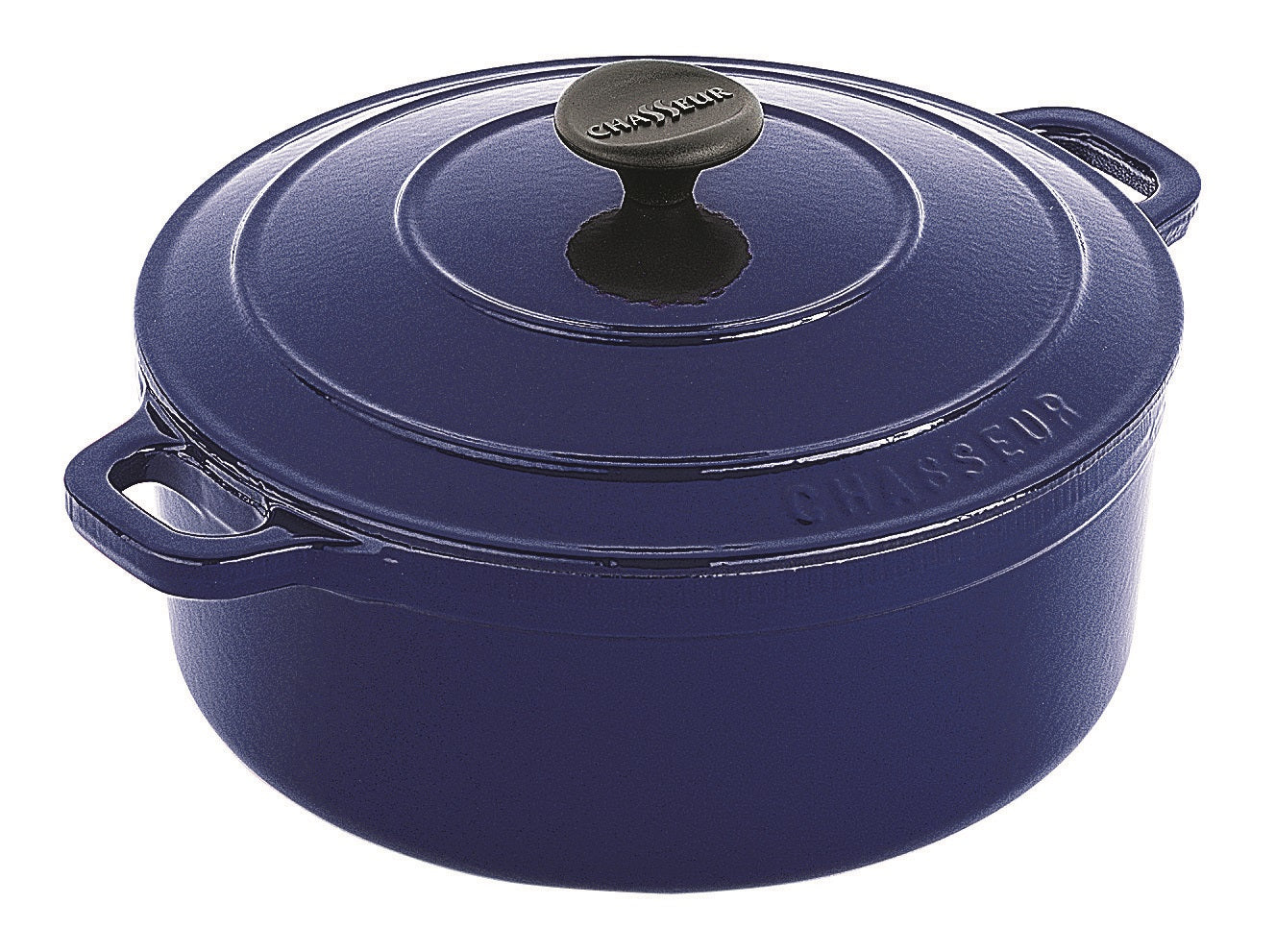 Chasseur Runder Schmortopf 24 cm / 4,0 l – Französisches Blau